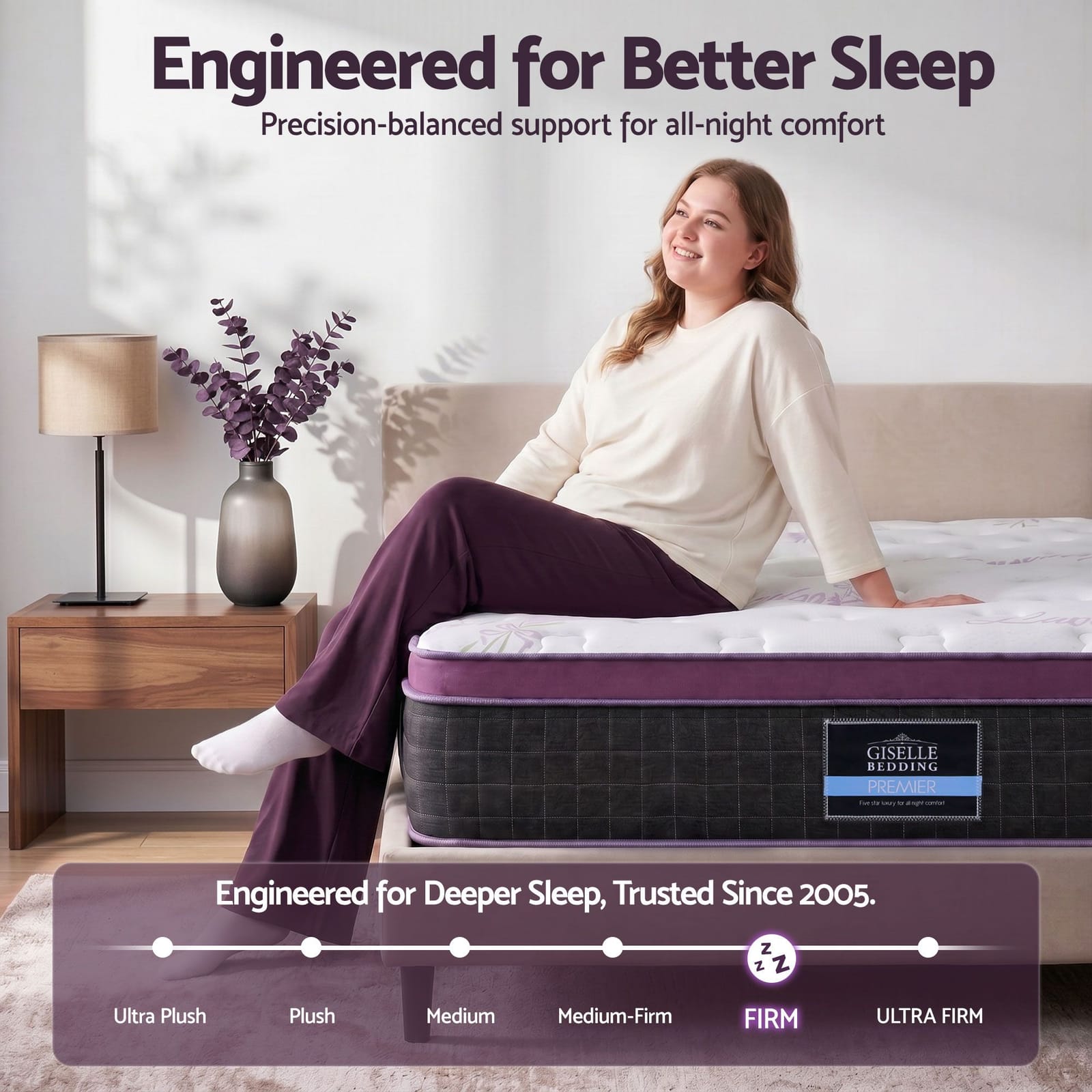 Double Euro Top Pocket Spring Mattress | HomeAndLiving - 5