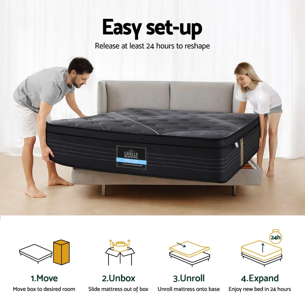 Black mattress 183x203cm, view 7