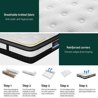 White mattress 153x203cm, view 7