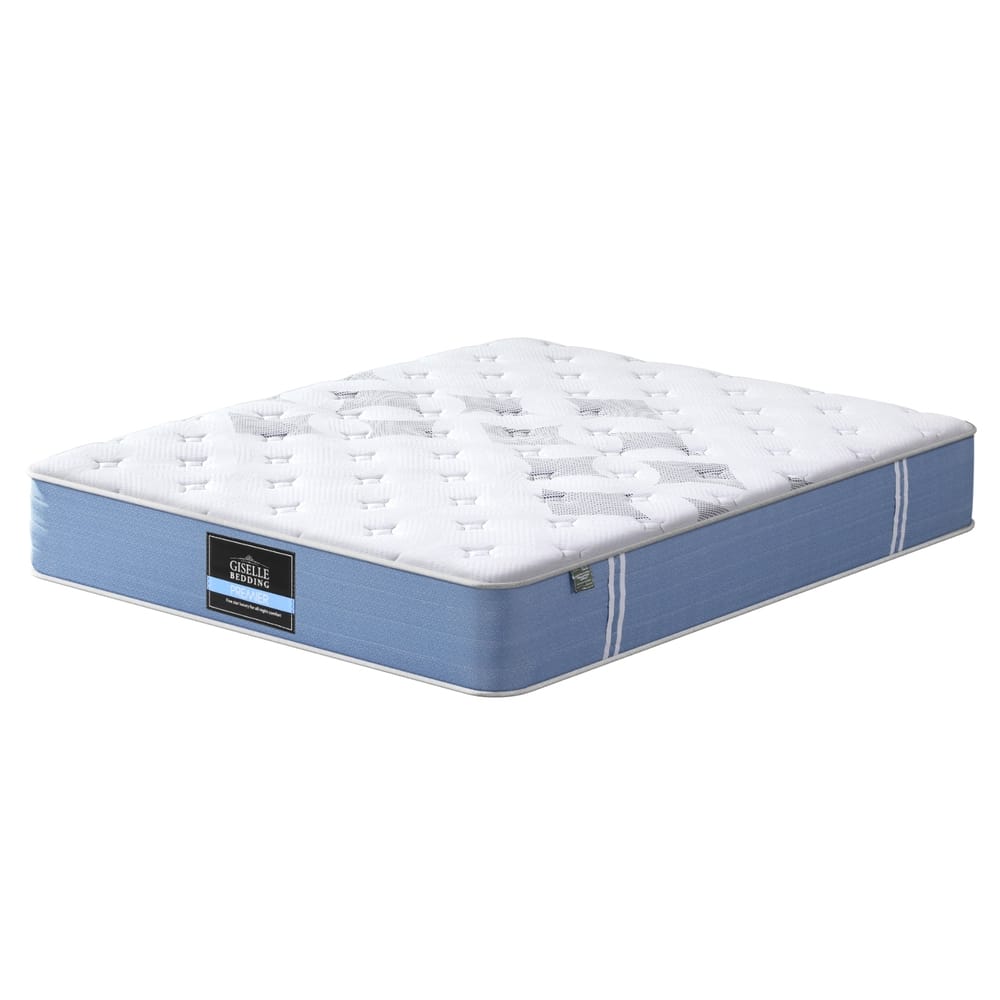 White mattress 183x203cm, rear view