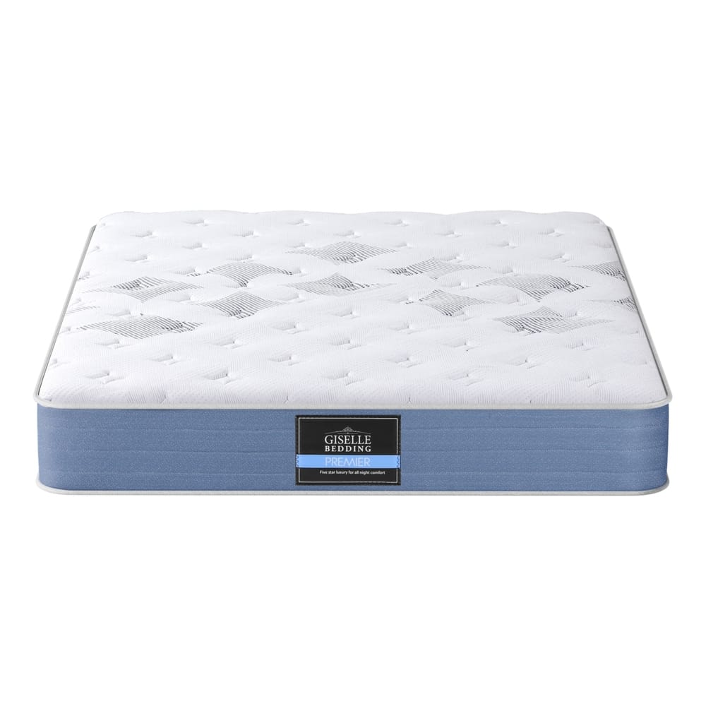 White mattress 183x203cm, in room setting