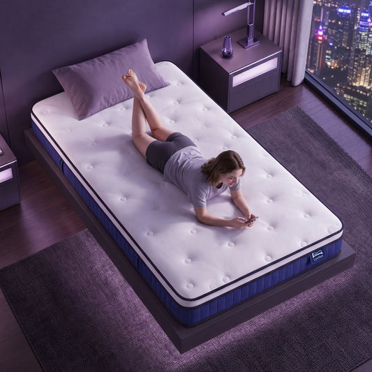 Levitex King Single Mattress 23CM With Pocket Spring & Cooling Gel Foam, Medium-Firm Full-Body Support, Mattresses In A Box