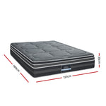 H&L Presents 35Cm Double Mattress Bed 7 Zone Dual Euro Top Pocket Spring Medium Firm