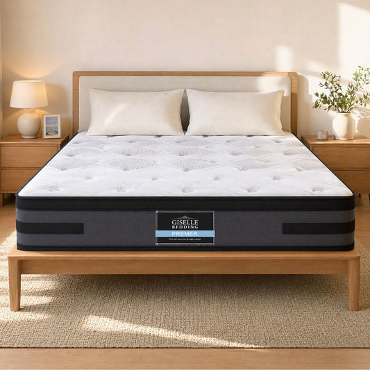 Giselle Bedding 7-Zone Double Mattress 36cm Double Firmness Cooling Gel Memory Foam with Pocket Spring