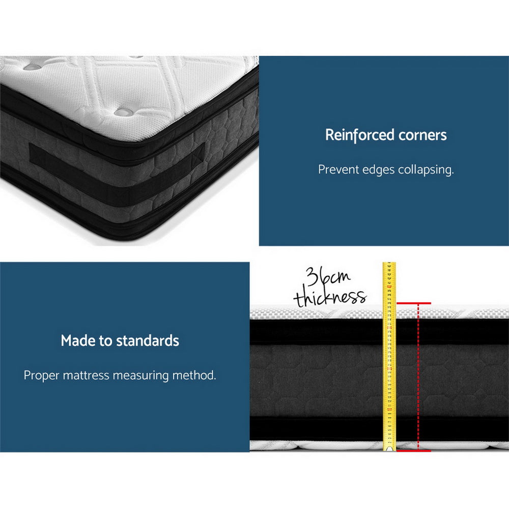 36Cm Mattress Cool Gel Memory Foam King Single