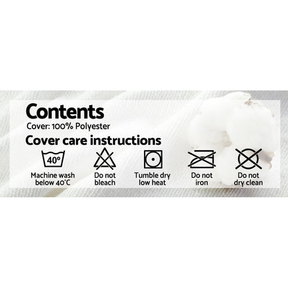 Memory Foam Pillow 19Cm Thick Twin Pack