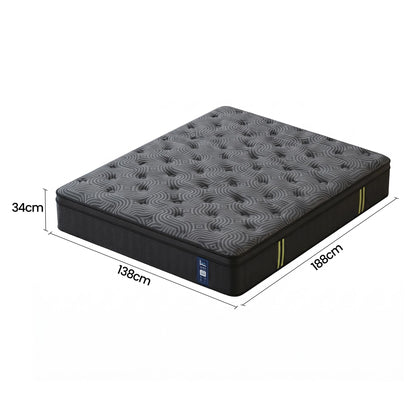 Double Mattress 34cm Hybrid Pocket Spring Gel | HomeAndLivin - 3