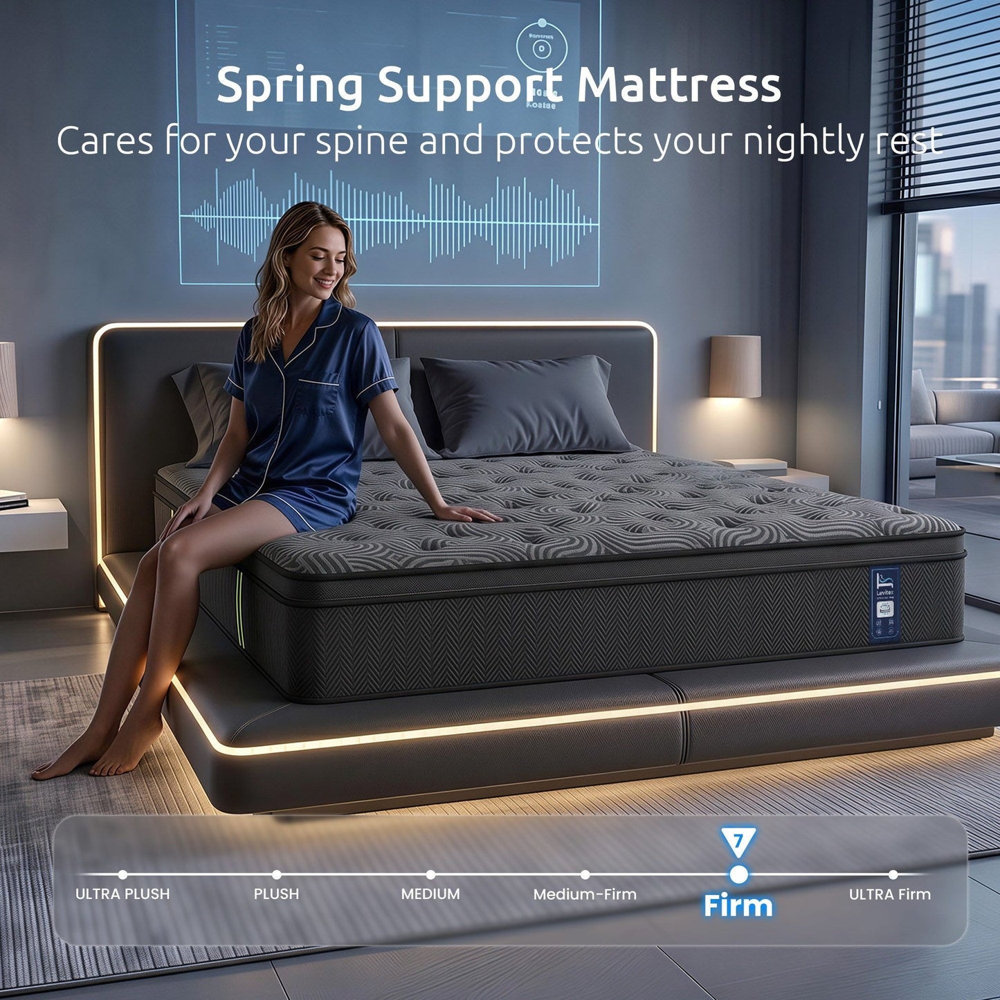 Double Mattress 34cm Hybrid Pocket Spring Gel | HomeAndLivin - 5