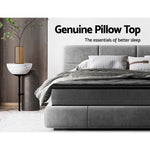 H&L Presents Single Mattress Pillow Top Bed Size Bonnell Spring Medium Firm Foam 18Cm