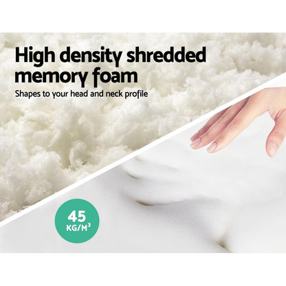 Memory Foam Pillow 13Cm Thick Twin Pack