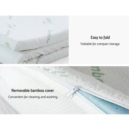 Giselle Bedding 11-zone Memory Foam Mattress Topper 8cm - K/Q/D/S