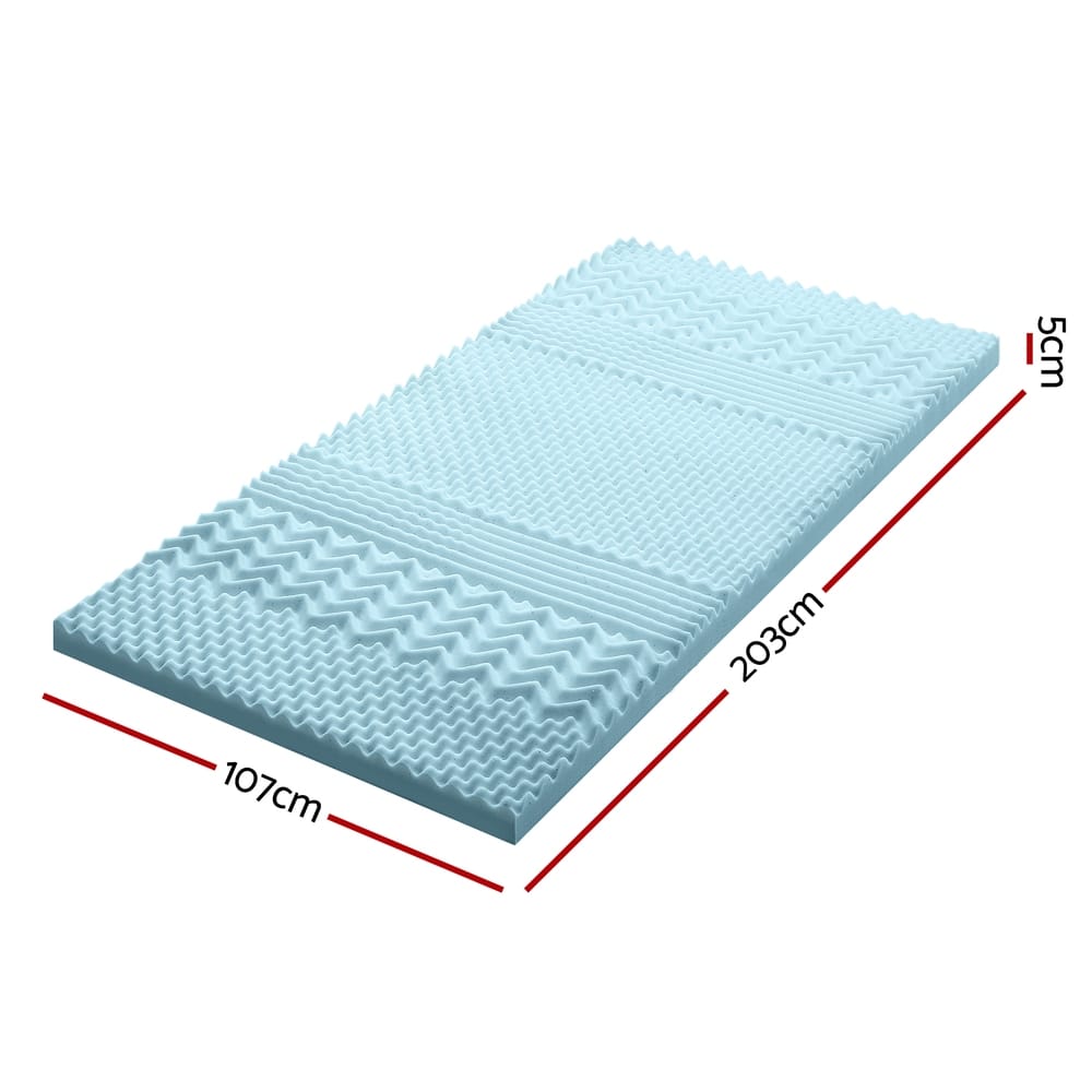 Memory Foam Mattress Topper 5cm Thick 203x107cm