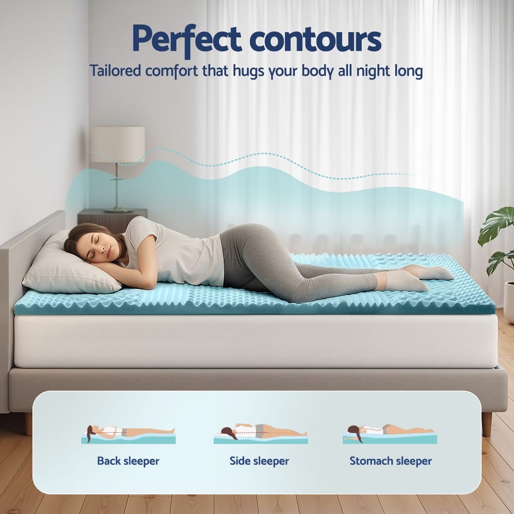 Memory Foam Mattress Topper 5cm Thick 203x107cm