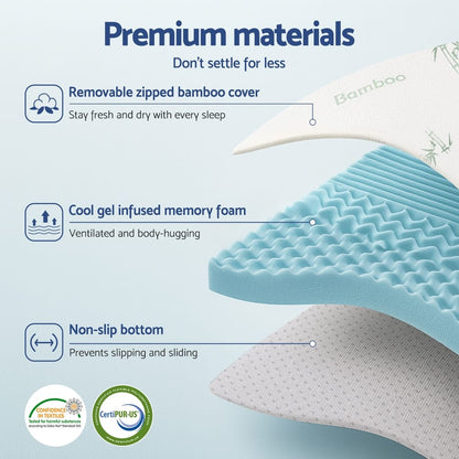 Memory Foam Mattress Topper 5cm Thick 203x107cm