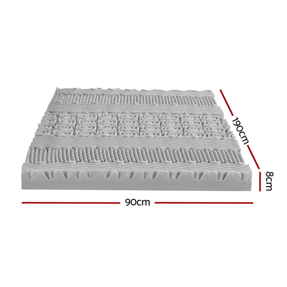 Memory Foam Mattress Topper 8cm Thick 190x90cm