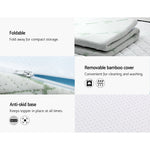 H&L Bedding cool Memory Foam Mattress Topper w/Bamboo Cover 5cm - Double