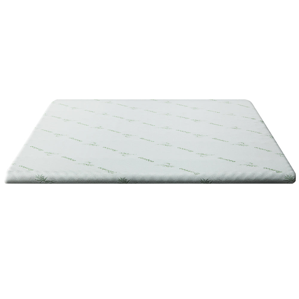 Cool Gel Memory Foam Mattress Topper Bamboo Cover 5cm - Single