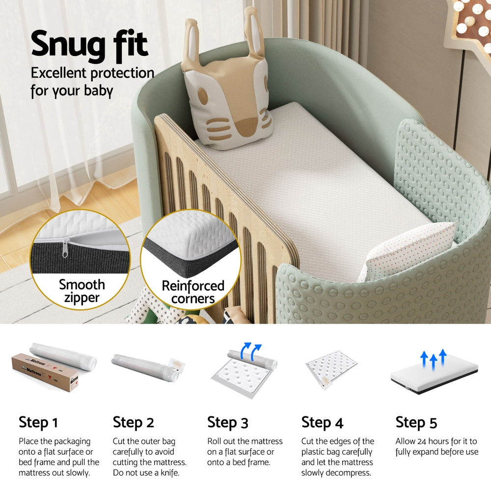 13cm Baby Cot Mattress Gel Foam