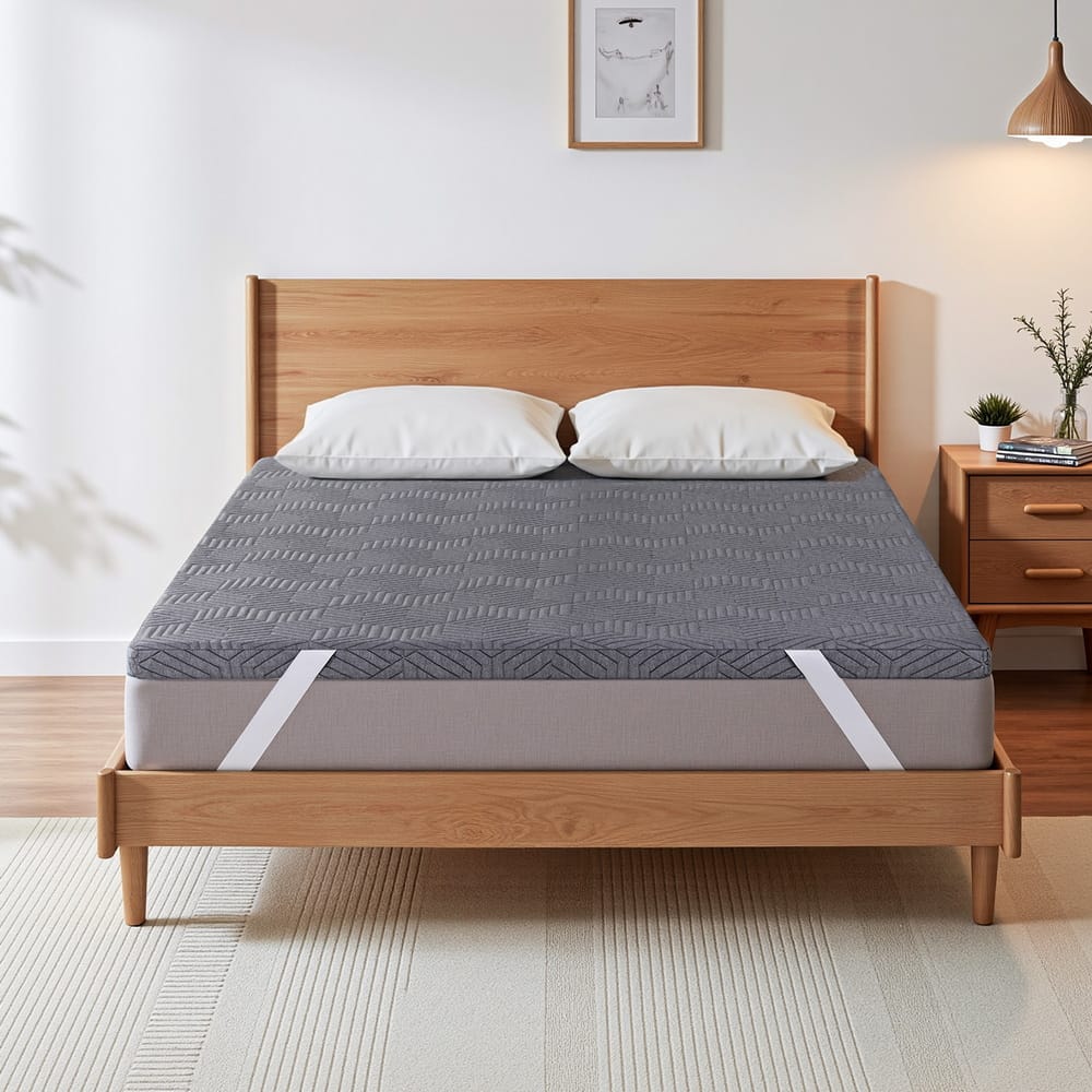 Memory Foam Mattress Topper Gel Layered 190x137cm