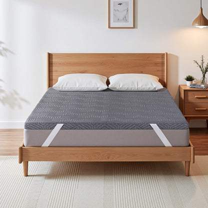 Memory Foam Mattress Topper Gel Layered 190x137cm