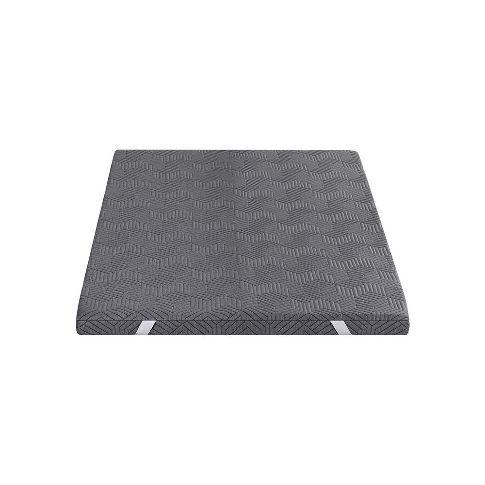 8cm Memory Foam Mattress Topper Gel Dual Layer Foam Bamboo Single