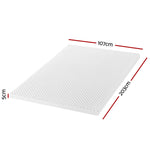 Memory Foam Mattress Topper Egg Crate 5cm King Single