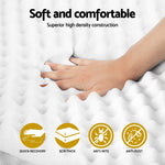 Memory Foam Mattress Topper Egg Crate 5cm King Single