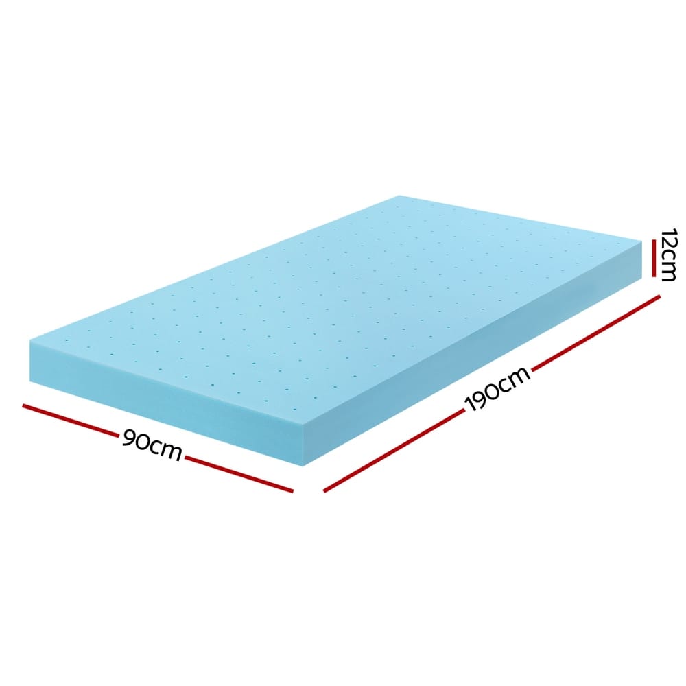 Memory Foam Mattress Topper Ventilated 190x90cm