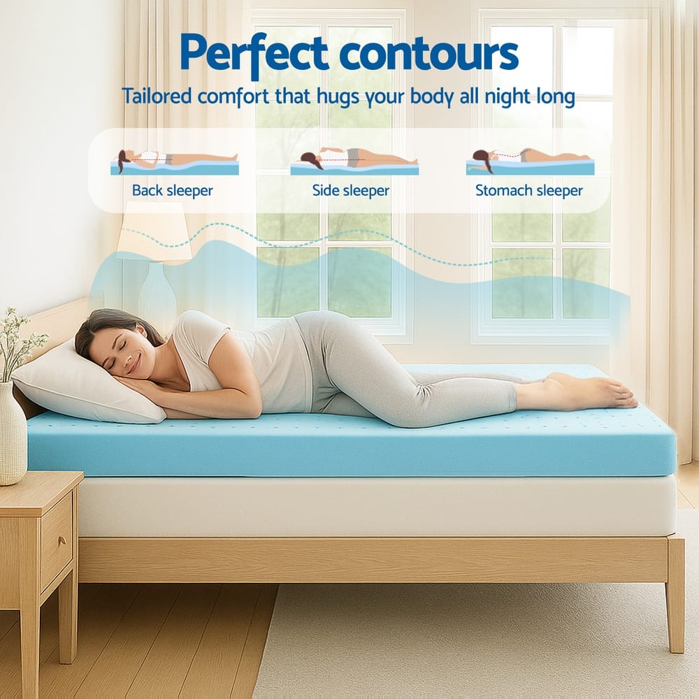 Memory Foam Mattress Topper Ventilated 190x90cm