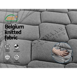 H&L Bedding Alzbeta Double Size Mattress Bed Medium Firm Foam Pocket Spring 22cm Grey