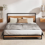 Metal Bed Frame Beds Platform with Mattress