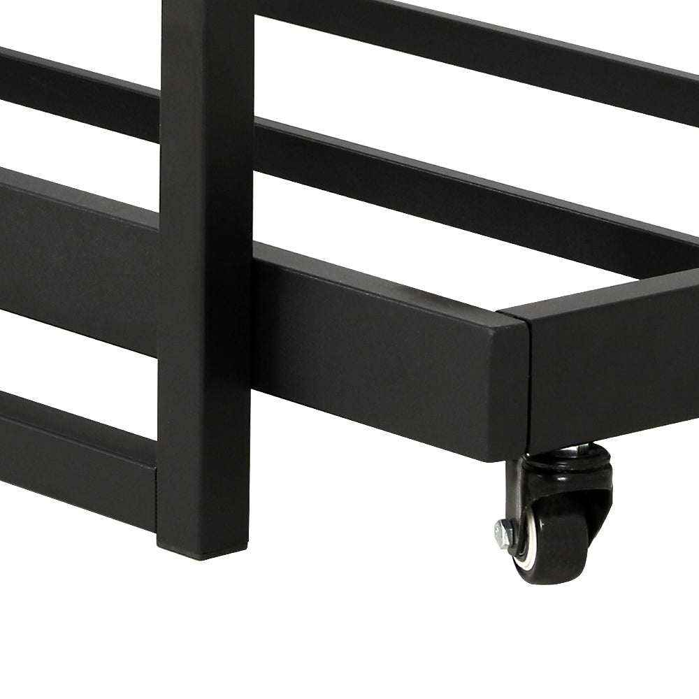 Bed Frame 2X Single Size Metal Trundle Daybed Dean