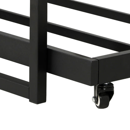 Bed Frame 2X Single Size Metal Trundle Daybed Dean