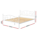 Bed Frame Queen Size Metal Frame GROA