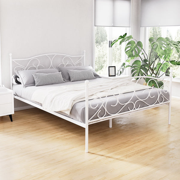  Bed Frame Queen Size Metal Frame GROA