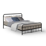 Bed Frame Metal Frames Leo - Double (Black)