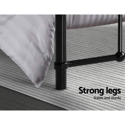 Bed Frame Metal Bed Frame LEO - Queen (Black)