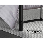 Bed Frame Metal Frames Leo - Single (Black)