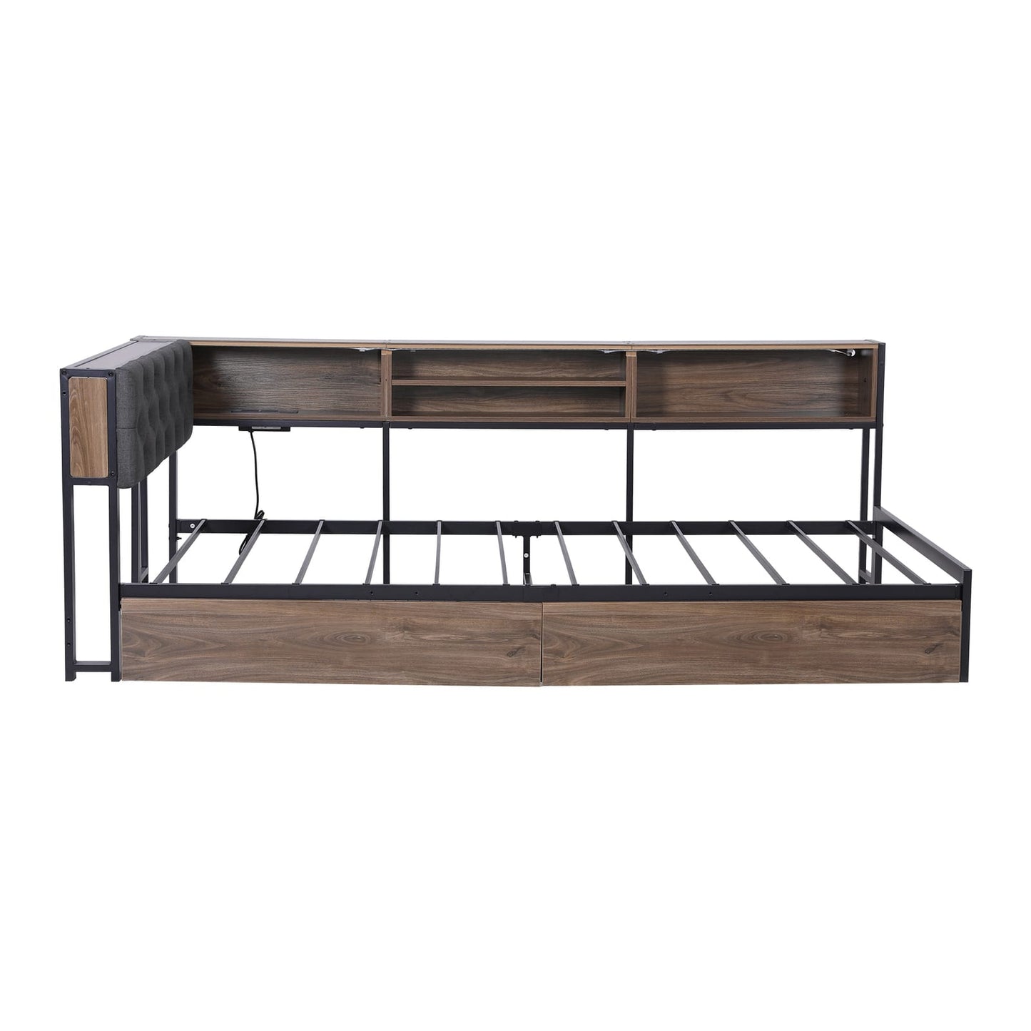 Single Bed Frame With Drawers 190x90cm
