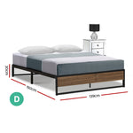 Bed Frame Metal Frame Bed Base Oslo - Double