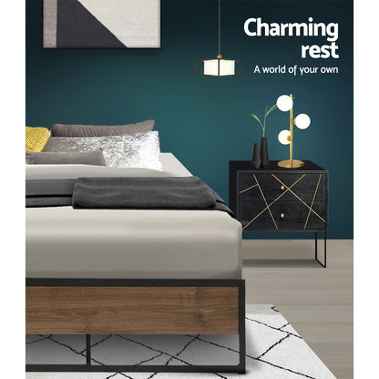 Bed Frame Metal Bed Frame Bed Base OSLO - King Single