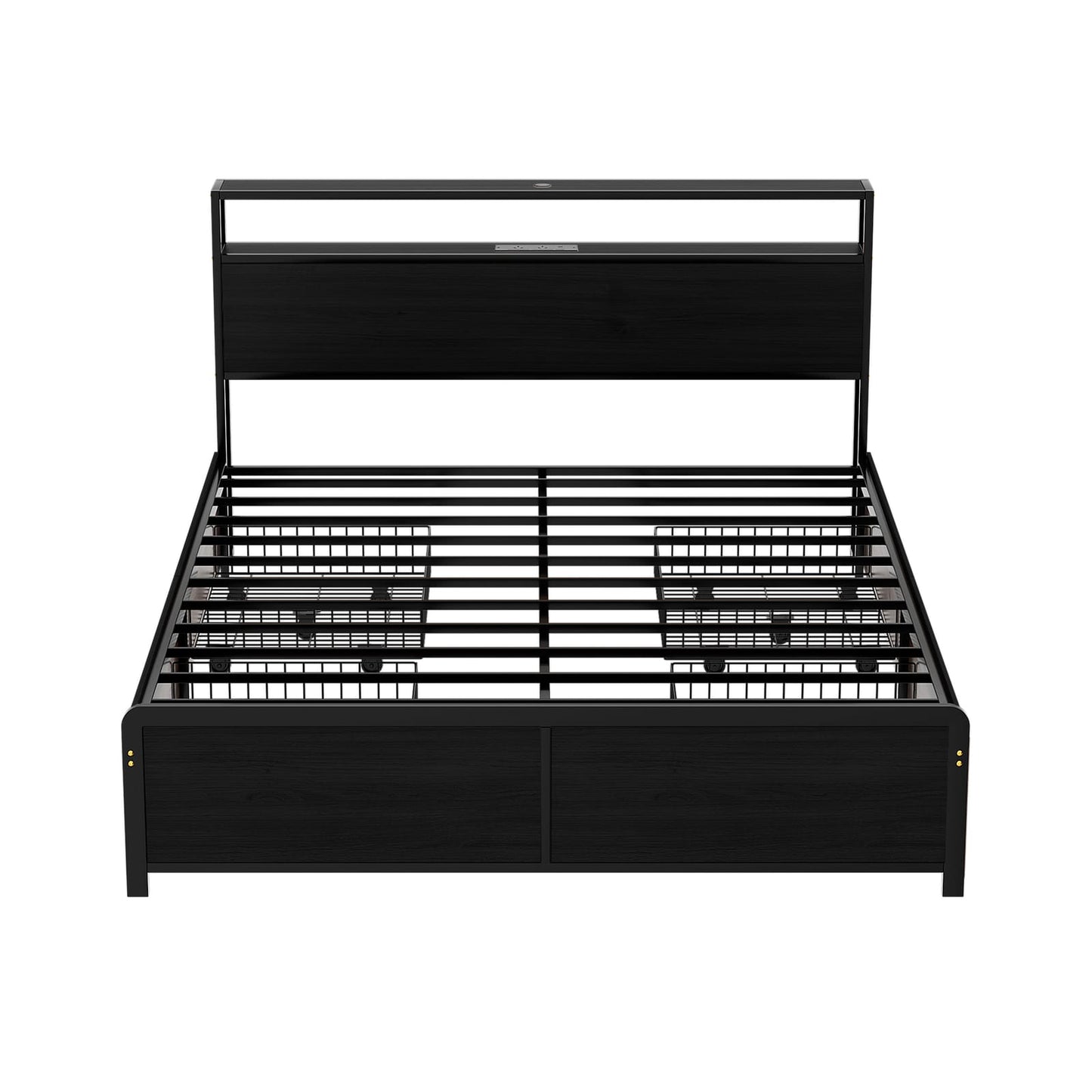 Queen Metal Bed Storage Frame 203x153cm