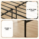 Double Bed Frame Metal Mattress Combo | HomeAndLiving
