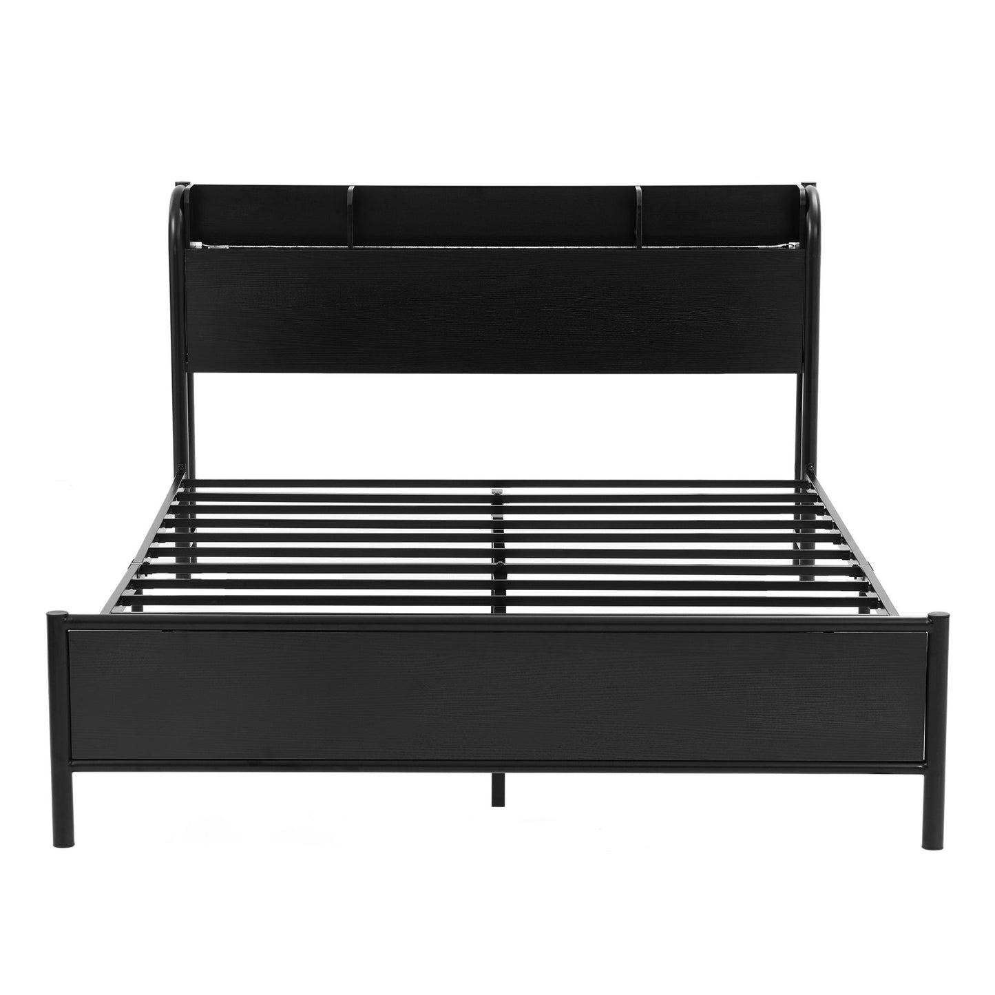 Queen Bed Frame RGB LED Charging Station | HomeAndLiving - 4