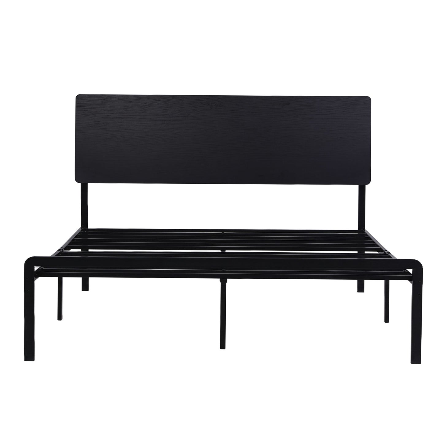 Queen LED Bed Frame Charging Station Black | HomeAndLiving - 4