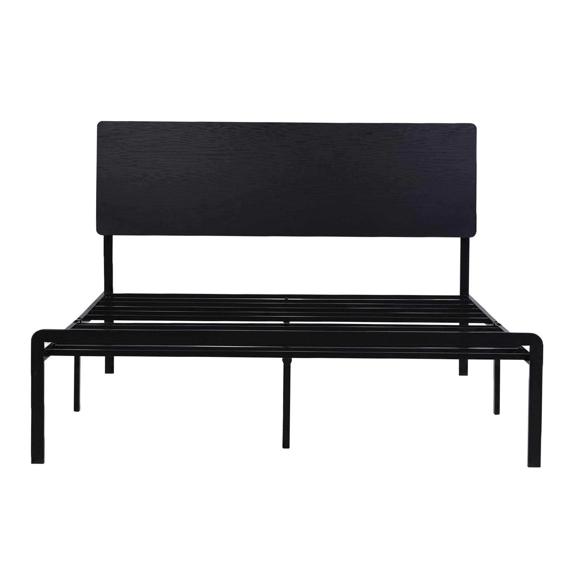 Queen LED Bed Frame Charging Station Black | HomeAndLiving - 4
