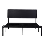 Queen LED Bed Frame Charging Station Black | HomeAndLiving