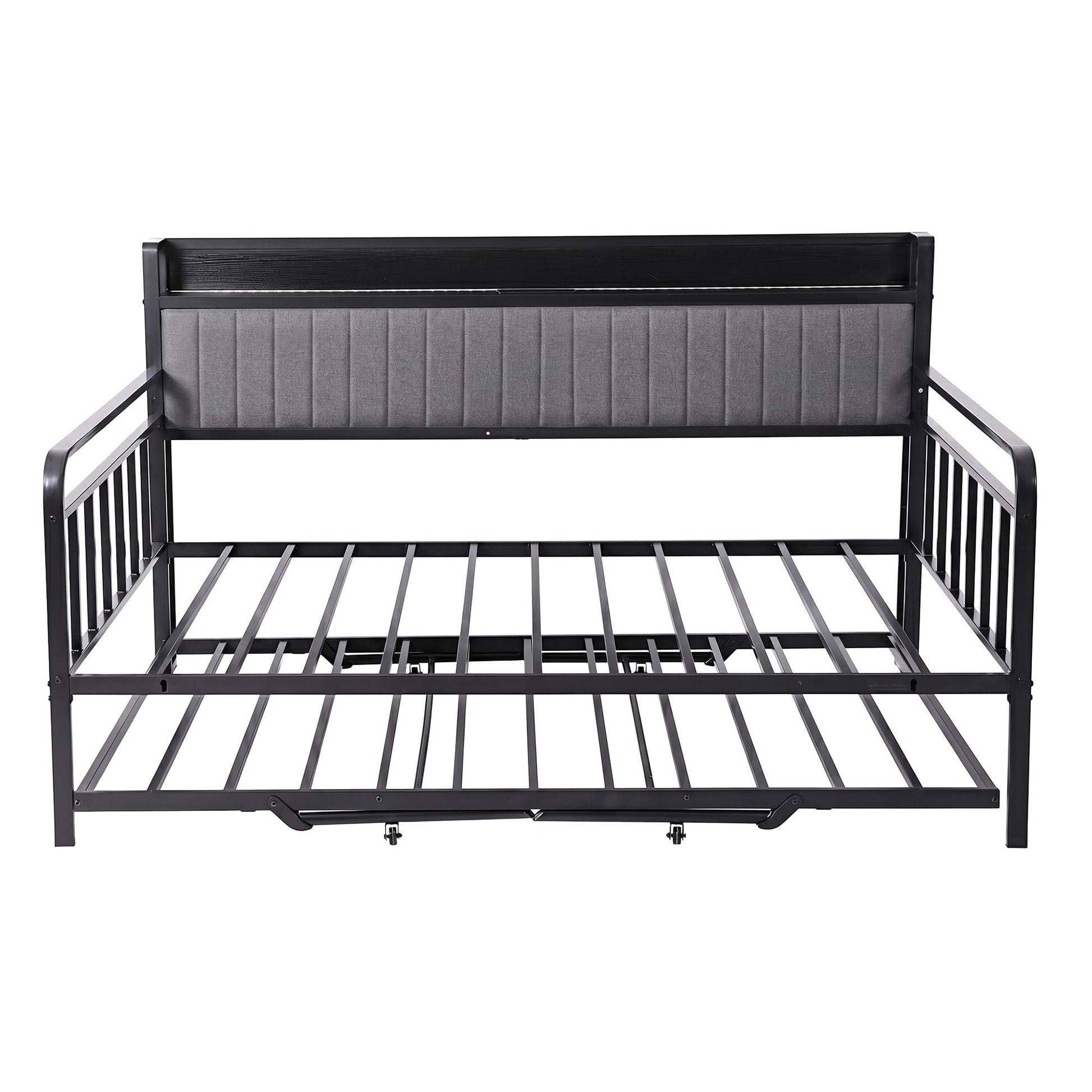 King Single Trundle Daybed LED Charging Station | HomeAndLiving - 4