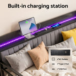 King Single Trundle Daybed LED Charging Station | HomeAndLiving