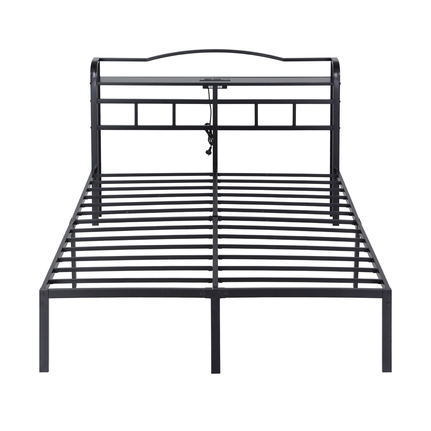 Queen Bed Frame Charging Station Storage | HomeAndLiving - 3